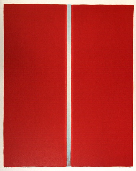 Artist: b'Maguire, Tim.' | Title: b'Cinque rossi' | Date: 1990 | Technique: b'lithograph, printed in colour, from seven stones' | Copyright: b'\xc2\xa9 Tim Maguire'