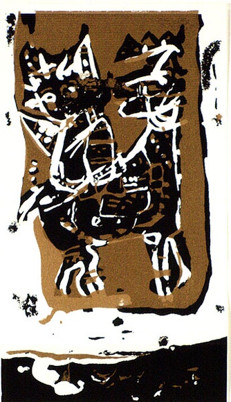 Artist: b'Kubbos, Eva.' | Title: b'Greeting card: Christmas' | Date: 1964 | Technique: b'screenprint'