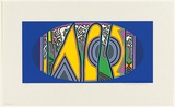 Artist: LEACH-JONES, Alun | Title: Pueblo | Date: 1973 | Technique: screenprint, printed in colour, from multiple stencils | Copyright: Courtesy of the artist