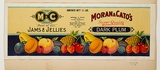 Artist: b'Burdett, Frank.' | Title: bLabel: Moran & Cato's dark plum jam. | Date: 1933 | Technique: b'lithograph, printed in colour, from multiple stones [or plates]'