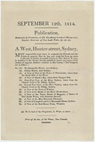 Title: b'Broadside for Views in New South Wales Nos 13-24.' | Date: 1814 | Technique: b'letterpress, printed in black ink'