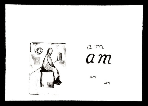 Artist: Boag, Yvonne. | Title: Am. | Date: 1993 | Technique: lithograph, printed in black ink, from one plate | Copyright: © Yvonne Boag
