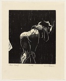 Artist: AMOR, Rick | Title: Nude. | Date: 1983 | Technique: woodcut, printed in black ink, from one block