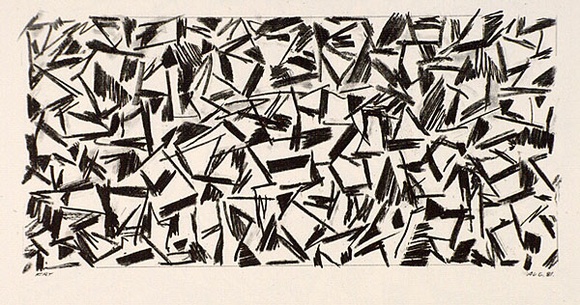 Artist: b'Fry, Merrick.' | Title: b'not titled.' | Date: 1983 | Technique: b'offset-lithograph, printed in black ink, from one plate'