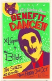 Artist: b'Lane, Leonie.' | Title: bArt Worker's Union Benefit Dance!!. | Date: (1980) | Technique: b'screenprint, printed in colour, from four stencils' | Copyright: b'\xc2\xa9 Leonie Lane'