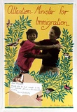 Artist: b'Boulos, Demian.' | Title: b'Attention Minister for Immigration' | Date: 1989 | Technique: b'screenprint, printed in colour, from four stencils'