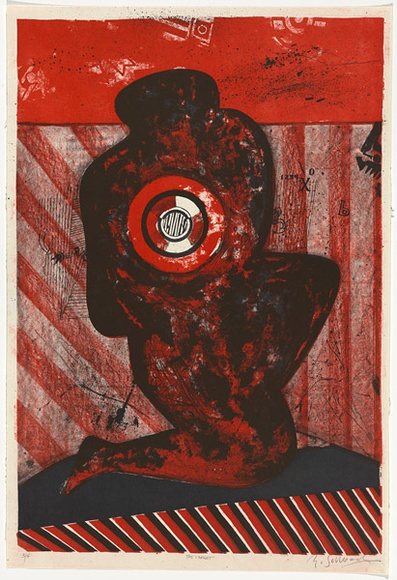 Artist: b'SELLBACH, Udo' | Title: b'The target' | Technique: b'lithograph, printed in colour, from multiple stones'