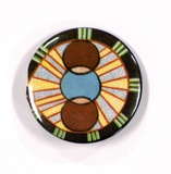 Artist: TIPPING, Richard | Title: Badge: (Aboriginal design). | Date: 1982