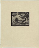 Artist: b'LINDSAY, Lionel' | Title: b'Golden pheasant' | Date: 1922 | Technique: b'wood-engraving, printed in black ink, from one block' | Copyright: b'Courtesy of the National Library of Australia'