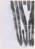 Artist: b'Azlan.' | Title: b'Osama.' | Date: 2003 | Technique: b'stencil, printed in black ink, from one stencil'