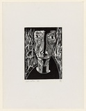 Title: Head 3 | Date: 1973 | Technique: woodcut, printed in black ink, from one masonite block