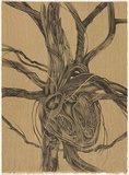 Title: Heartwood | Date: 2000 | Technique: tuche and crayon lithograph, printed in black ink, from one plate