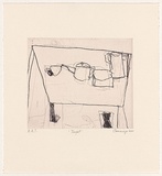 Artist: b'Cummings, Elizabeth.' | Title: b'Teapot 1.' | Date: 2001 | Technique: b'etching, printed in black ink, from one plate'