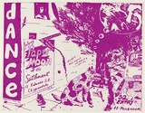 Artist: b'WORSTEAD, Paul' | Title: b'Dance featuring Paper moon at the Settlement...26 March [1976]..' | Date: 1976 | Technique: b'screenprint, printed in purple ink, from one stencil' | Copyright: b'This work appears on screen courtesy of the artist'