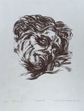 Artist: Kondratowicz, Konrad. | Title: Sleeping | Date: 1984 | Technique: etching, printed in black ink, from one plate