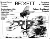 Artist: b'Brooks, Kevin.' | Title: b'Beckett - Nimrod Street Theatre.' | Date: c.1975