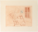 Artist: Blackman, Charles. | Title: The child's room. | Date: (1977) | Technique: drypoint, printed in colour