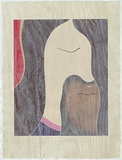 Artist: b'Harris, Brent.' | Title: b'Jesus I.' | Date: 2004 | Technique: b'woodcut, lithograph and stencil,  printed in 10 colours, from 8 blocks, 1 aluminium litho plate and 1 screen'