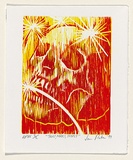 Artist: b'Paton, John.' | Title: b'Truly, madly, deeply' | Date: 1999, November | Technique: b'woodcut, printed in colour, from three blocks'