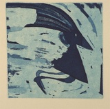 Artist: b'Gurvich, Rafael.' | Title: b'Bert the beak [no.1 of 4]' | Date: 1984 | Technique: b'etching and aquatint, printed in blue ink, from one plate' | Copyright: b'\xc2\xa9 Rafael Gurvich'