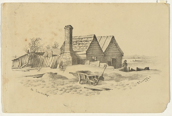 Artist: b'Parsons, Elizabeth.' | Title: b'At Sandridge' | Date: 1882 | Technique: b'lithograph, printed in black ink, from one stone'