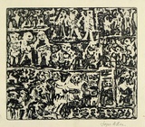 Artist: Allen, Joyce. | Title: Torment. | Date: 1964 | Technique: etching, printed in black ink, from one  plate