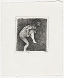 Artist: SELLBACH, Udo | Title: not titled | Date: 1989, 20 August | Technique: etching, aquatint, printed in black ink, from one copper plate