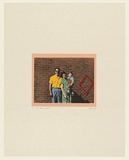 Artist: HARVEY, Geoffrey | Title: Dad, mum and me '55 | Date: 1977 | Technique: photo-screenprint, printed in colour, from multiple stencils
