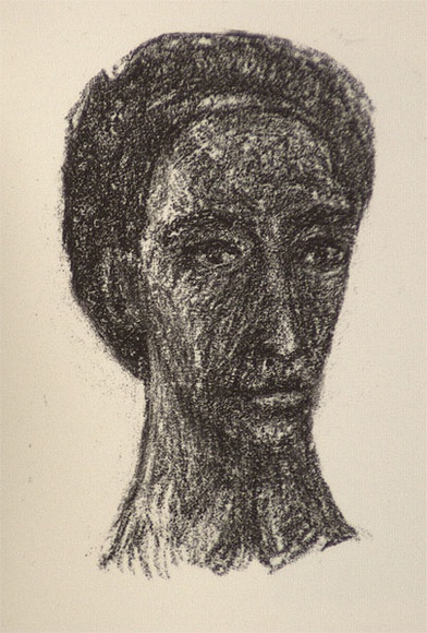 Artist: b'Harman, Julia.' | Title: b'Book of heads [2]' | Date: 1990, October | Technique: b'lithograph, printed in black ink, from one stone' | Copyright: b'\xc2\xa9 Julia Harman'