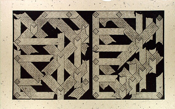 Artist: b'Miller, Max.' | Title: b'Two Pieces' | Date: 1975 | Technique: b'etching and aquatint, printed in black ink, from two plates'