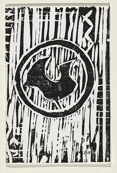 Title: b'not titled [Australia}' | Technique: b'woodcut, printed in black ink, from one block'