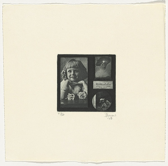 Artist: Perrow, Deborah. | Title: not titled [Wolstenholme, Blackpool] | Date: 1979 | Technique: photo-etching, printed in black ink with plate-tone, from one plate