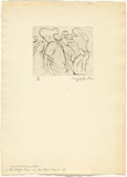 Artist: b'WALKER, Murray' | Title: b'Venus de Milo and others in the antique room at the Slade School (d)' | Date: 1962 | Technique: b'drypoint, printed in black ink, from one plate'