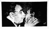 Artist: Fusinato, Luigi. | Title: (Brezniev kissing). | Date: 1975 | Technique: photo-lithograph
