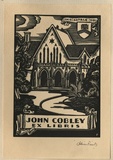 Artist: FEINT, Adrian | Title: Bookplate: John Cobley. | Date: (1935) | Technique: wood-engraving, printed in black ink, from one block | Copyright: Courtesy the Estate of Adrian Feint