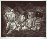 Artist: b'Edwards, Annette.' | Title: b'Twilight companions' | Date: 1984 | Technique: b'softground etching and aquatint, printed in black ink, from one plate'