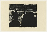 Artist: b'AMOR, Rick' | Title: b'The Louvre.' | Date: 1991 | Technique: b'woodcut, printed in black ink, from one block'