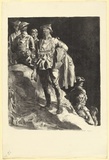 Artist: Dyson, Will. | Title: Company awaiting relief near Ville-sur-Ancre. | Date: 1918 | Technique: lithograph, printed in black ink, from one stone