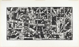 Artist: Kemp, Roger. | Title: Horizontal one. | Date: c.1974 | Technique: etching, printed in black ink, from one magnesium plate