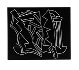 Artist: LEACH-JONES, Alun | Title: not titled [1] | Date: 1986 | Technique: linocut, printed in black ink, from one block | Copyright: Courtesy of the artist