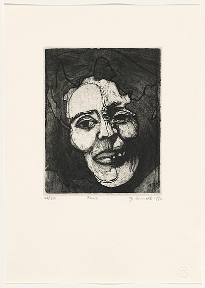 Artist: Carroll, Michelle. | Title: Flux. | Date: 1992 | Technique: etching and aquatint, printed in black ink, from one plate