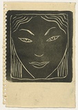 Artist: Bell, George.. | Title: (Greek head). | Technique: linocut, printed in black ink, from one block