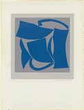 Artist: LEACH-JONES, Alun | Title: Voyager 3, blue. | Date: 1978 | Technique: screenprint, printed in colour, from multiple stencils | Copyright: Courtesy of the artist