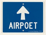 Title: b'Airpoet' | Date: 2003 | Technique: b'screenprint, printed in blue ink, from one stencil'