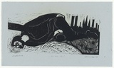 Artist: b'Counihan, Noel.' | Title: b'Cathedral 1.' | Date: 1978, August | Technique: b'linocut, printed in black ink, from one block'