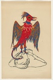 Title: The cockatrice | Date: 1958 | Technique: screenprint, printed in colour, from four stencils