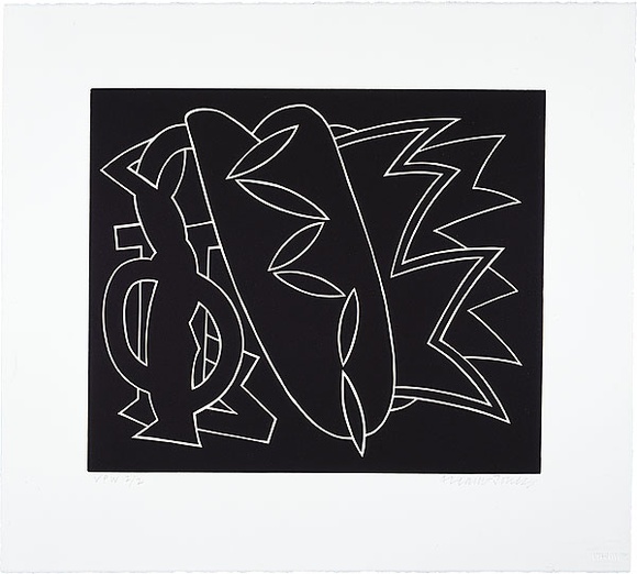 Artist: b'LEACH-JONES, Alun' | Title: b'not titled [6]' | Date: 1986, February - March | Technique: b'linocut, printed in black ink, from one block' | Copyright: b'Courtesy of the artist'