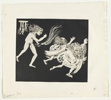 Artist: b'BOYD, Arthur' | Title: b'The women driving the old men away.' | Date: (1970) | Technique: b'etching and aquatint, printed in black ink, from one plate' | Copyright: b'Reproduced with permission of Bundanon Trust'