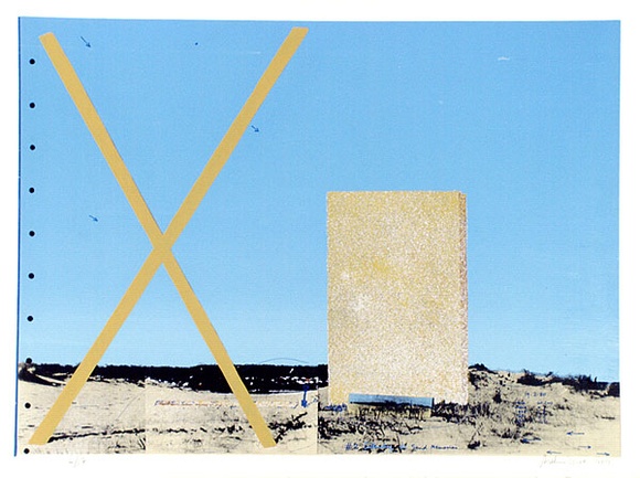 Artist: b'WICKS, Arthur' | Title: b'Cultivating the sand memories II' | Date: 1980 | Technique: b'photo-screenprint, printed in colour, from multiple stencils'