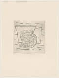 Title: Shell - still life | Date: 1983 | Technique: drypoint, printed in black ink, from one perspex plate